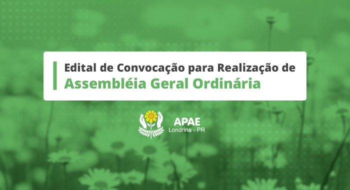 EDITAL DE CONVOCAÇÃO PARA REALIZAÇÃO DE ASSEMBLÉIA GERAL ORDINÁRIA
